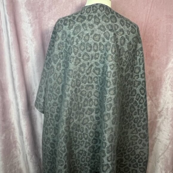 Womens Distressed Leopard Print Wrap Cover Up WoolRich Size One Size - Picture 4 of 8